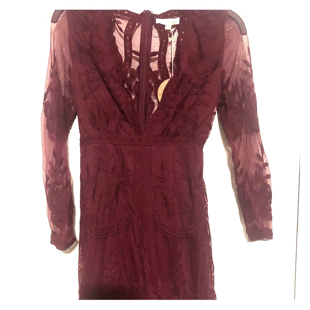 NWT Burgundy Lace Dress XS